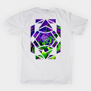 Purple geometric succulent T-Shirt